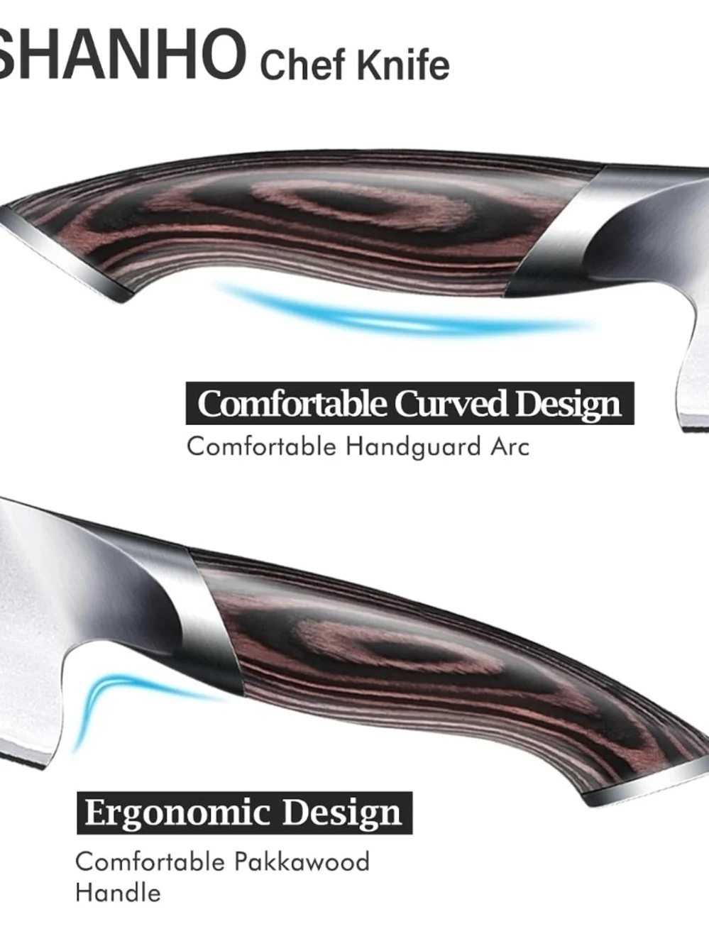Kitchen Knife in Japanese High Carbon Steel Professional High-Class Chef's Knife